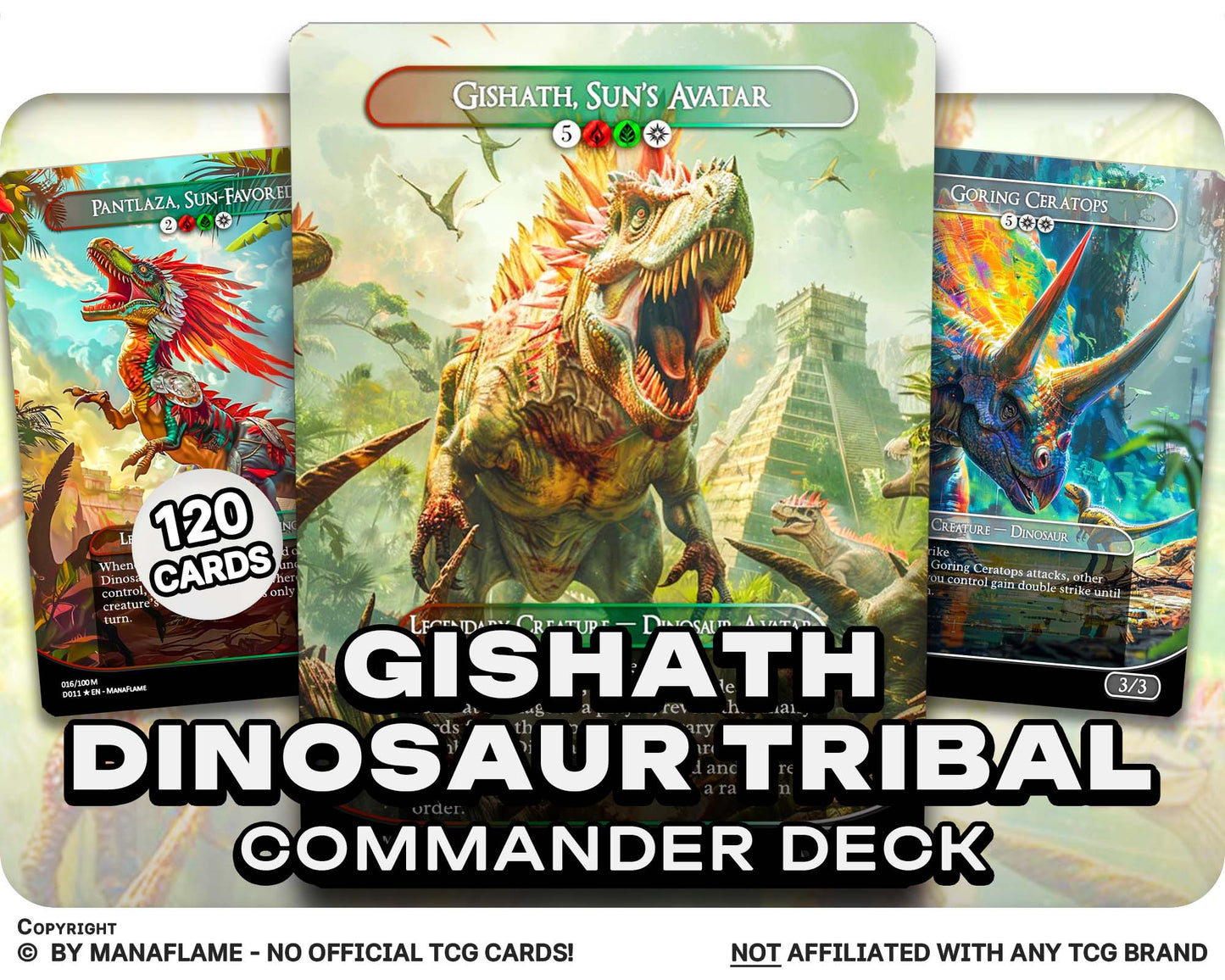 Gishath Dinosaur Tribal EDH