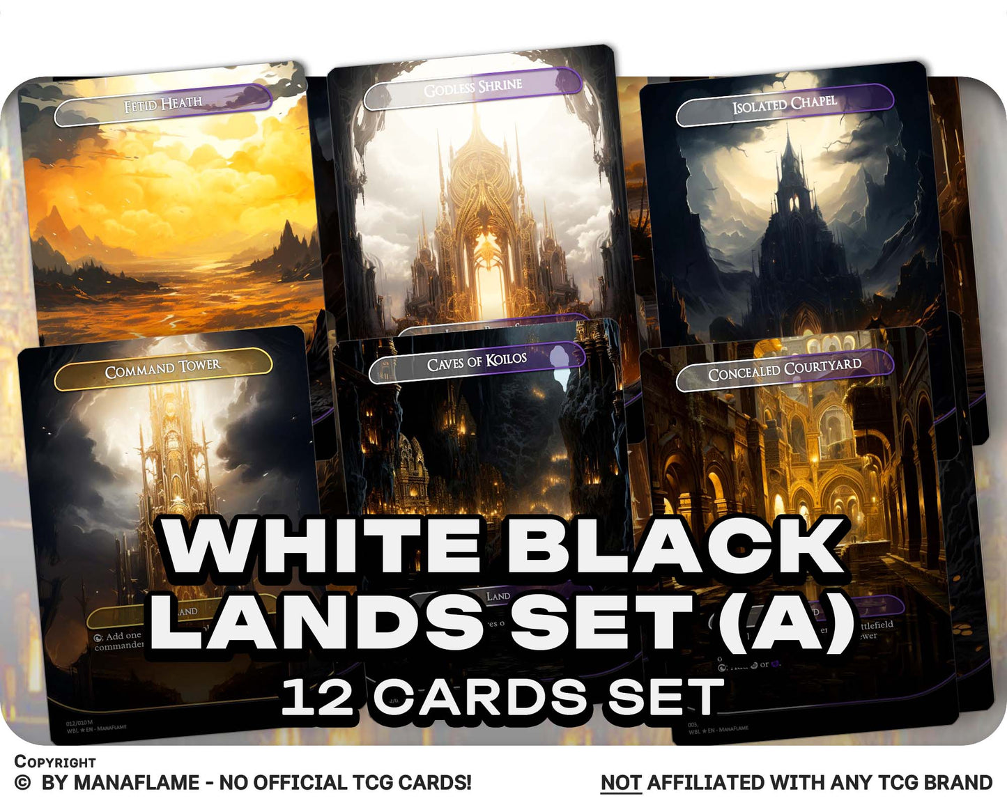 White Black Lands Set (A)