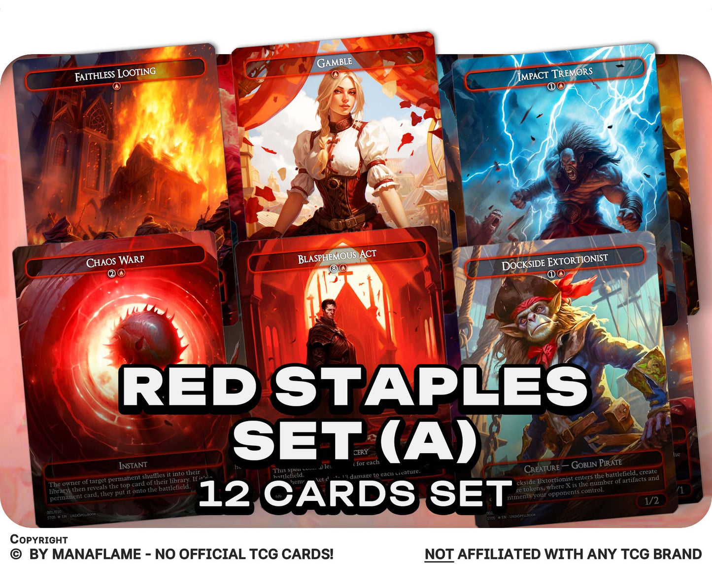 Red Staples Set (A)
