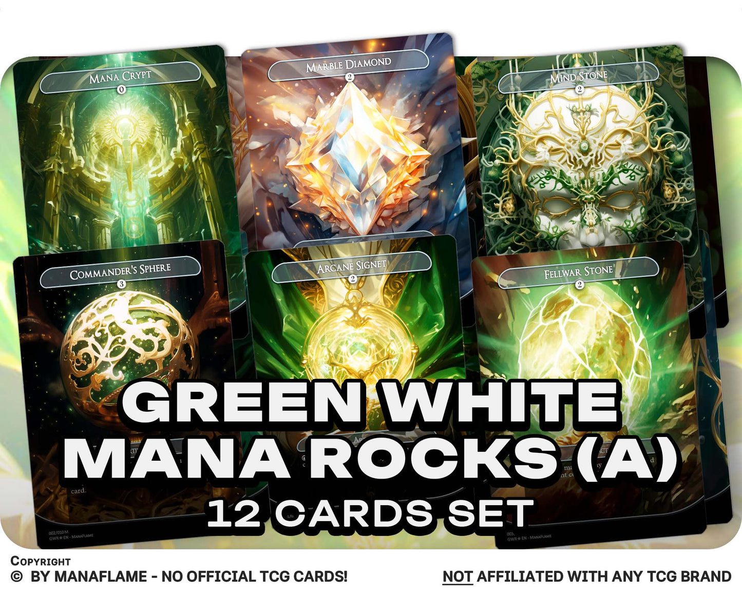Green White Mana Rocks Set (A)