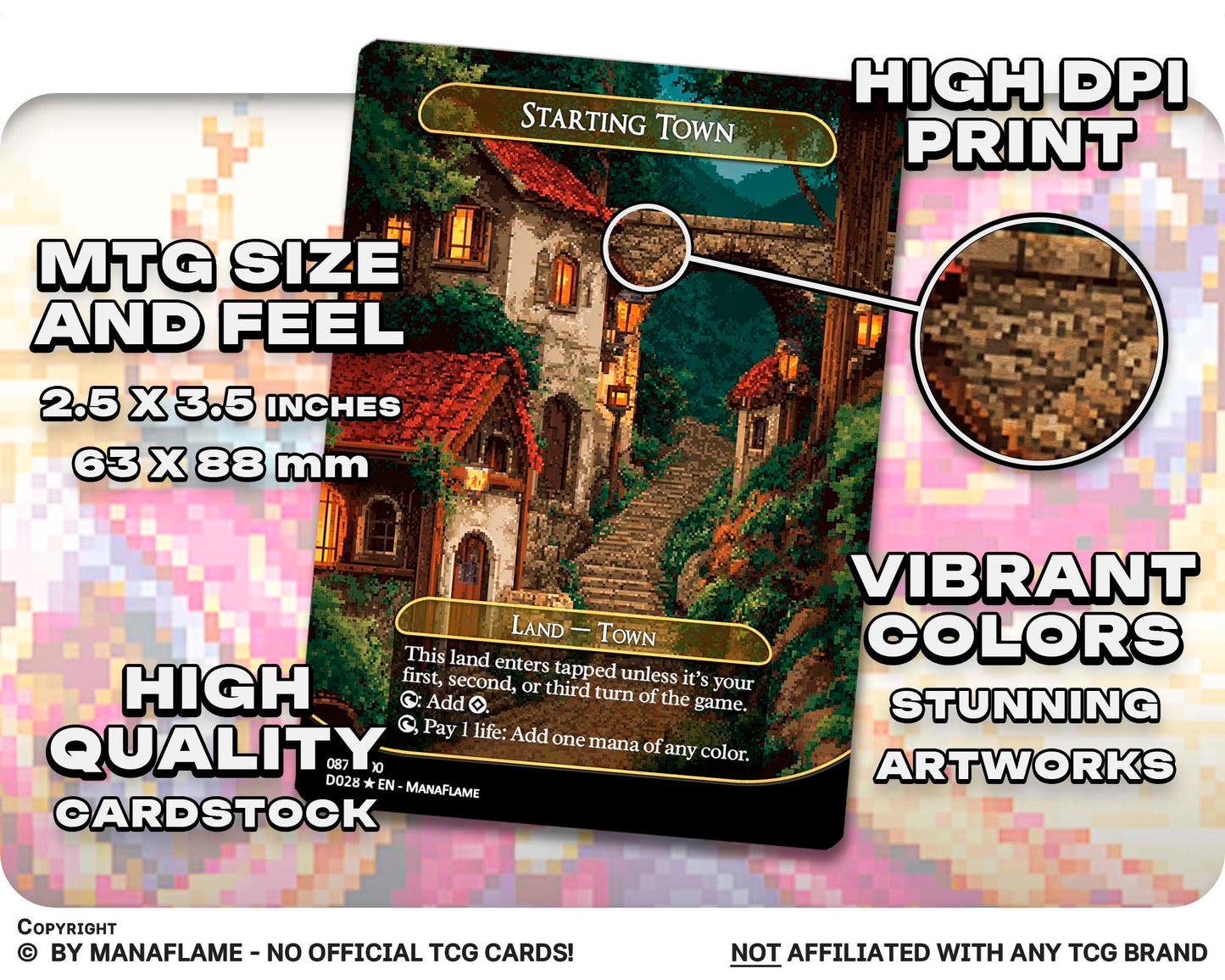 Kefka Pixel Art Wheels EDH