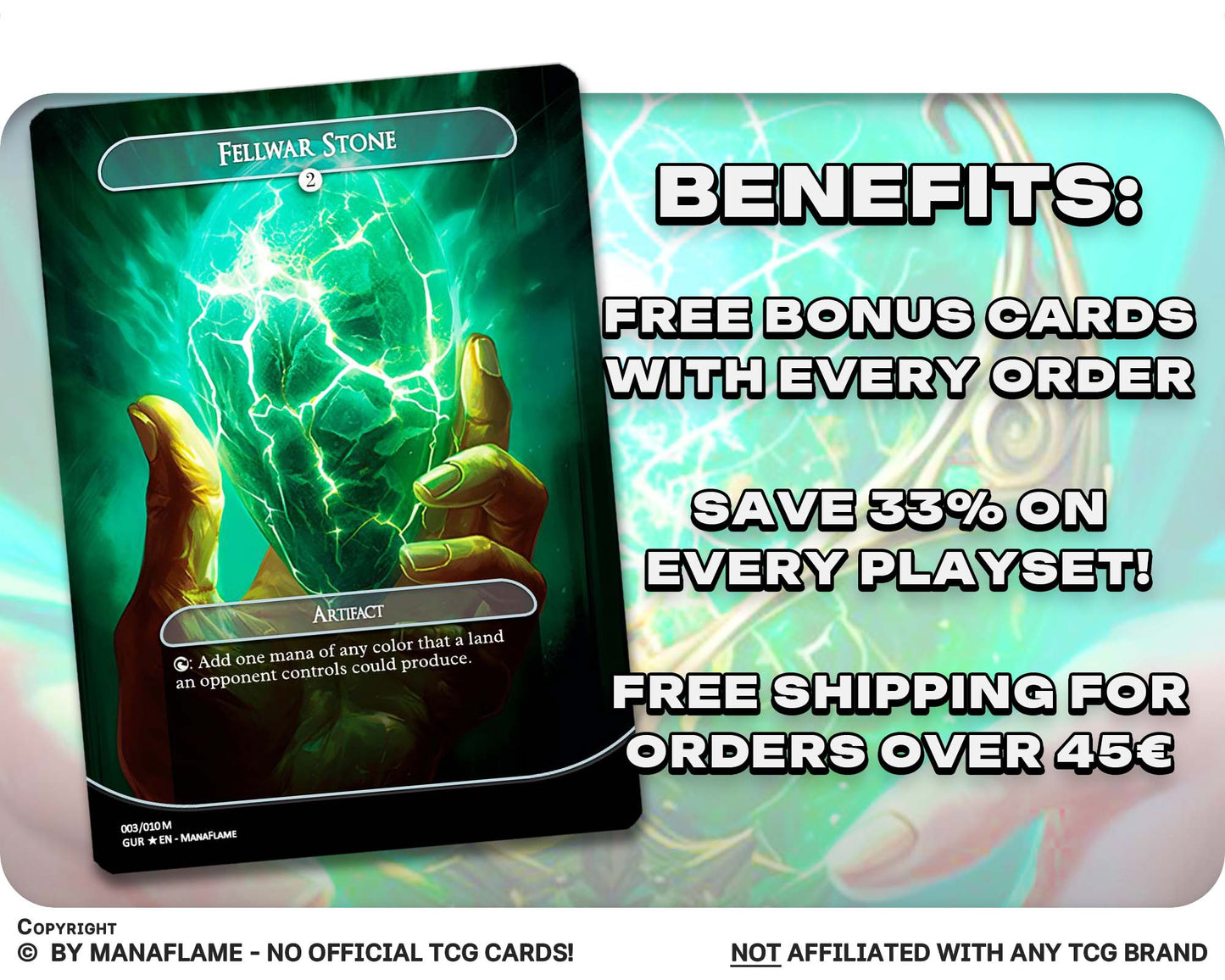 Green Blue Mana Rocks Set (A)