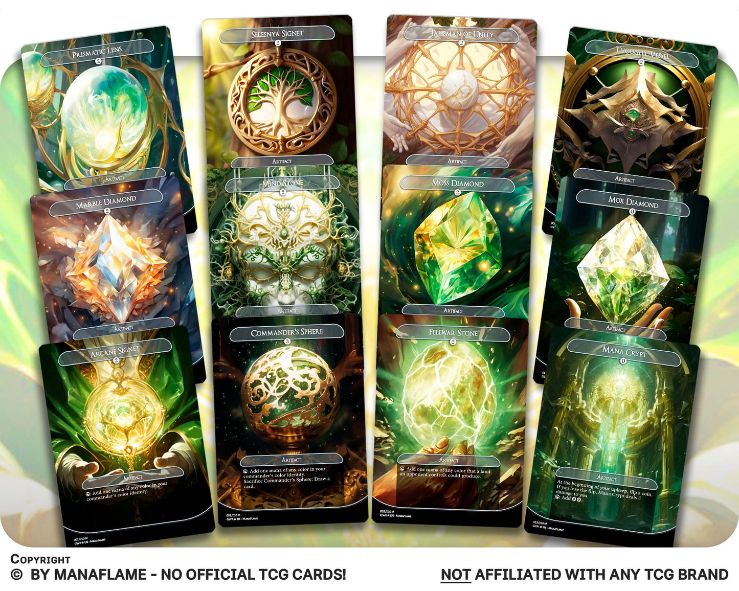 Green White Mana Rocks Set (A)