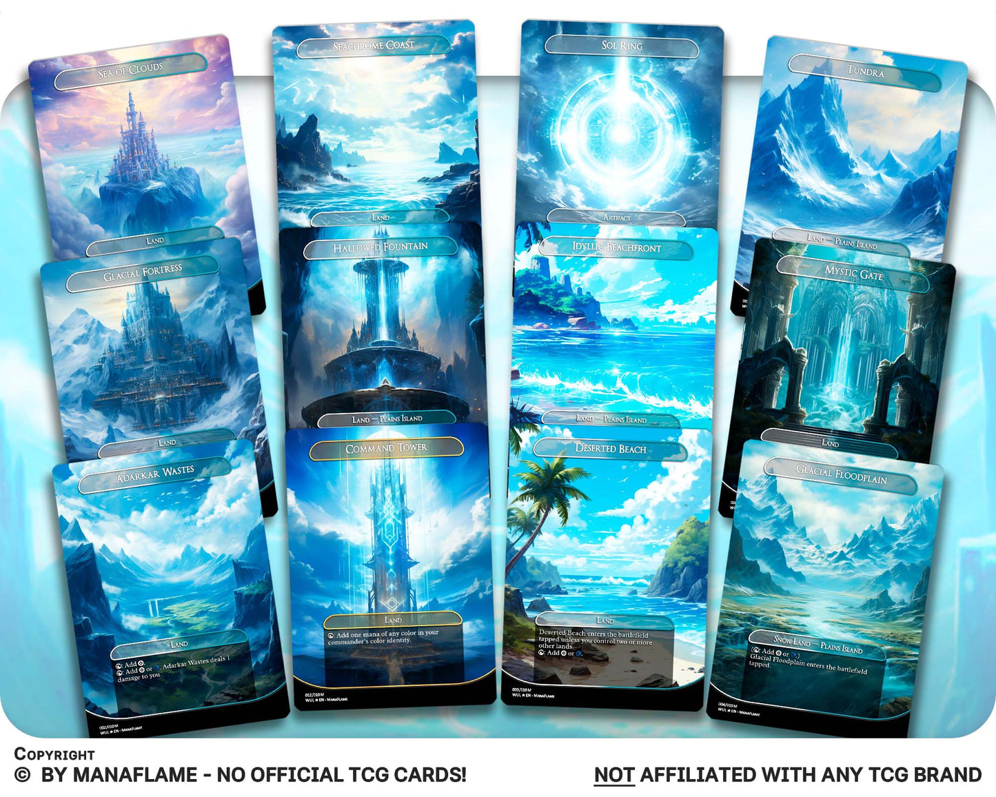 White Blue Lands Set (A)