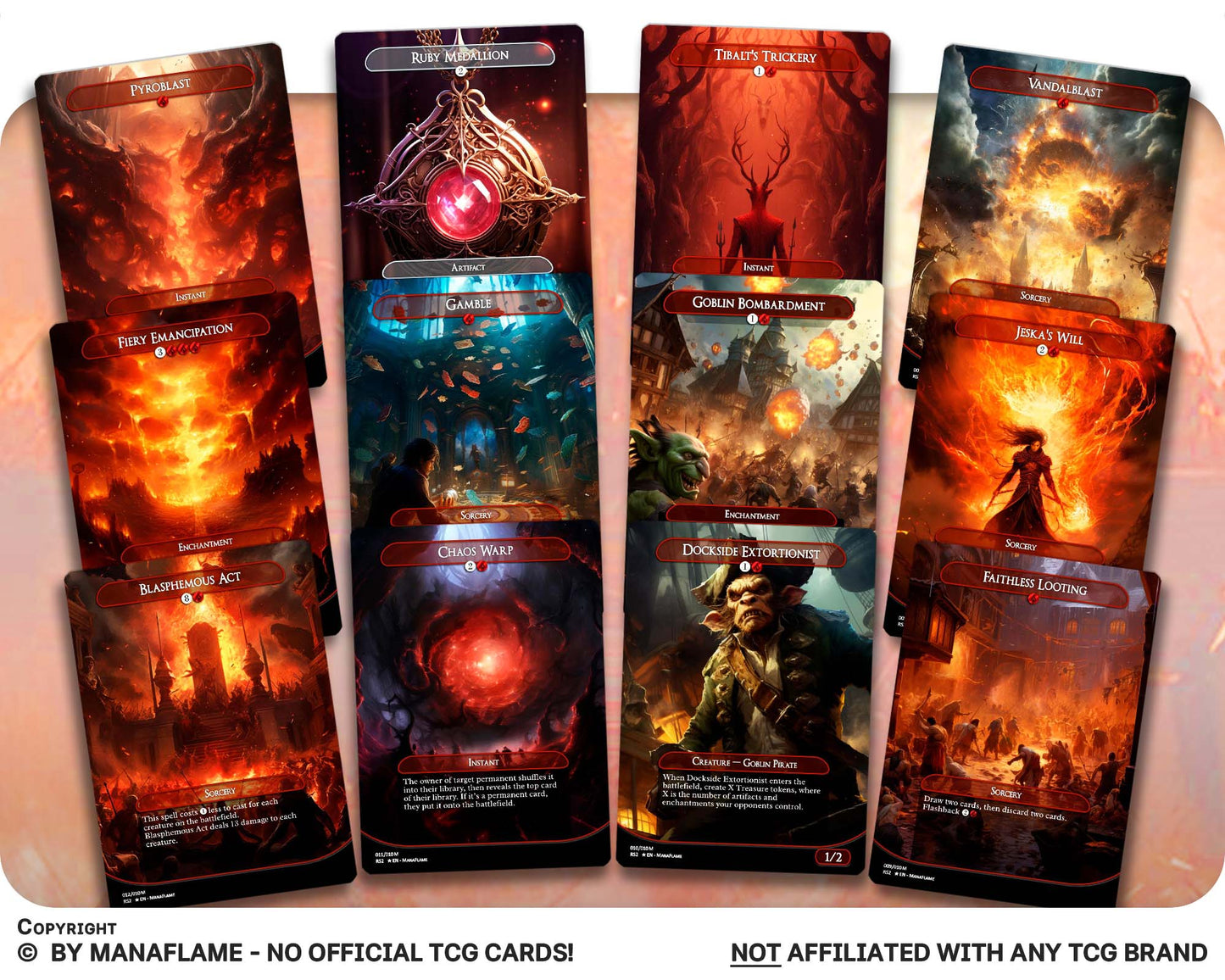 Red Staples Set (B)