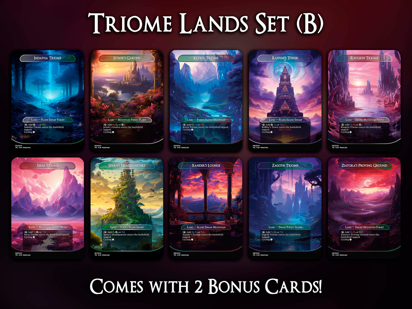 Triome Lands Set (B)