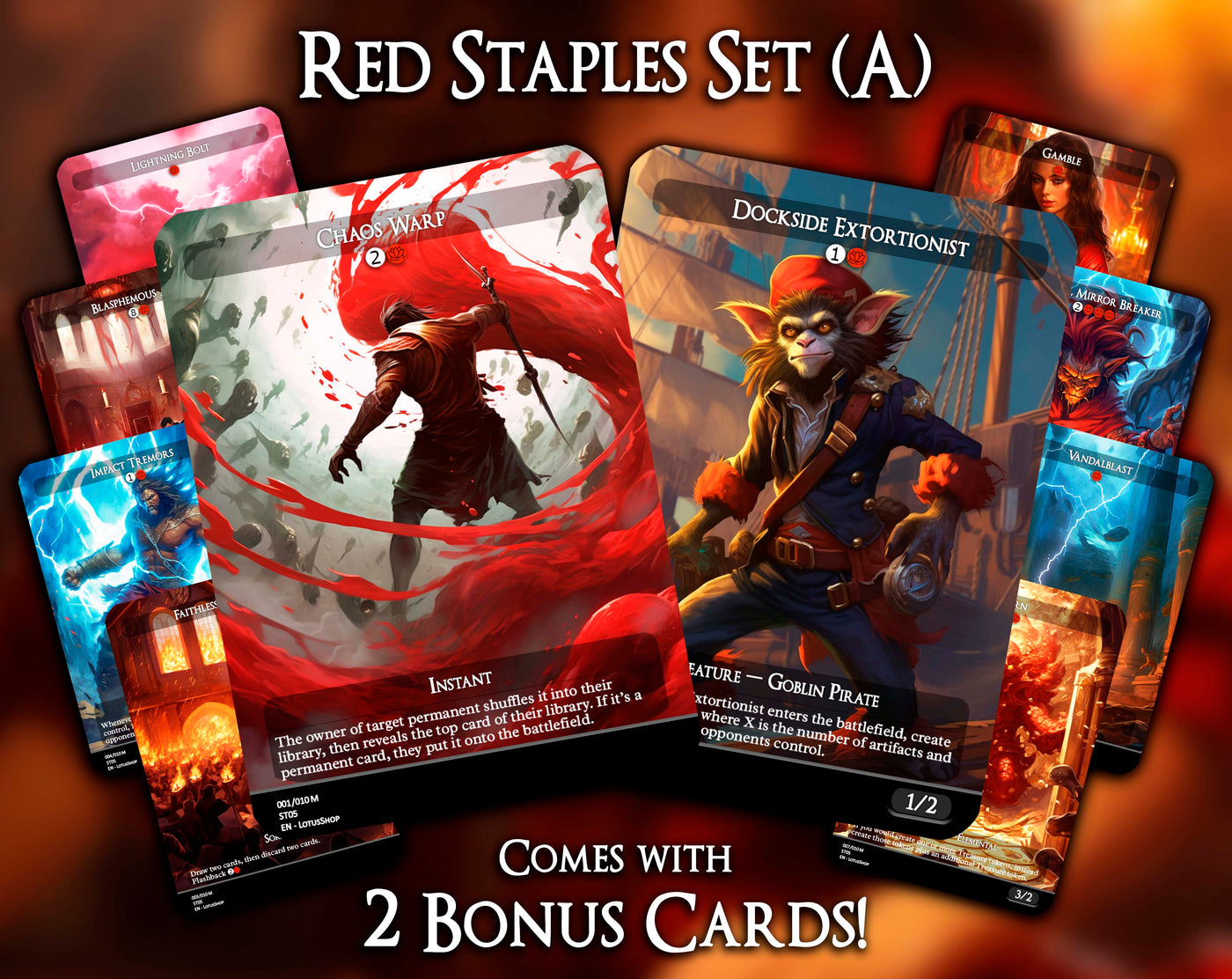 Red Staples Set (A)