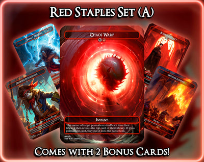 Red Staples Set (A)
