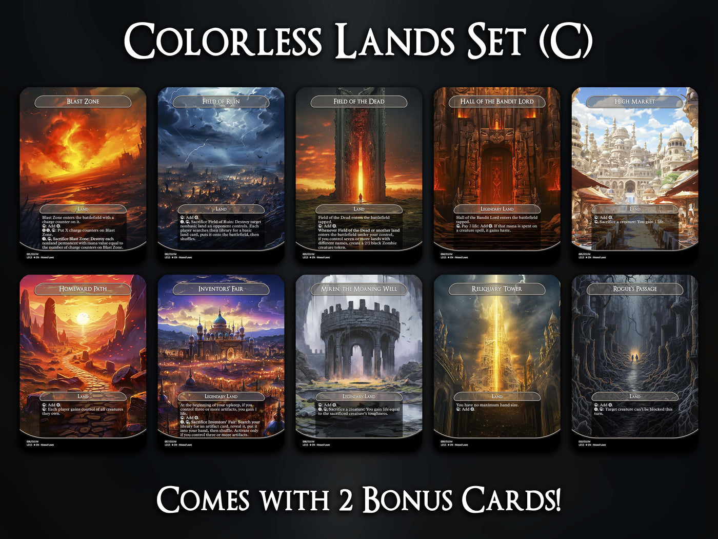 Colorless Lands Set (C)