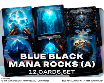 Blue Black Mana Rocks Set (A)