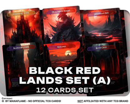Black Red Lands Set (A)