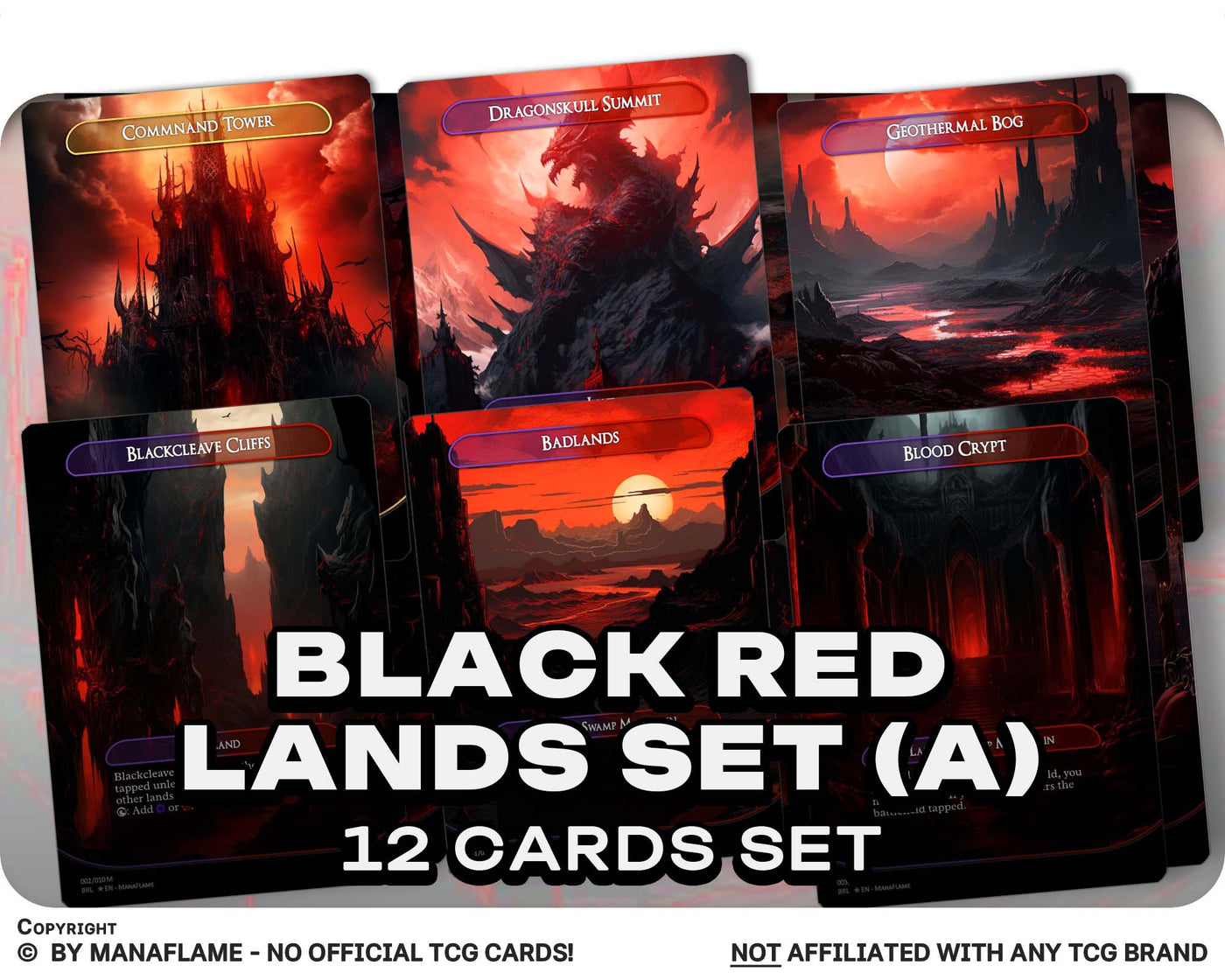 Black Red Lands Set (A)
