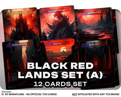 Black Red Lands Set (A)
