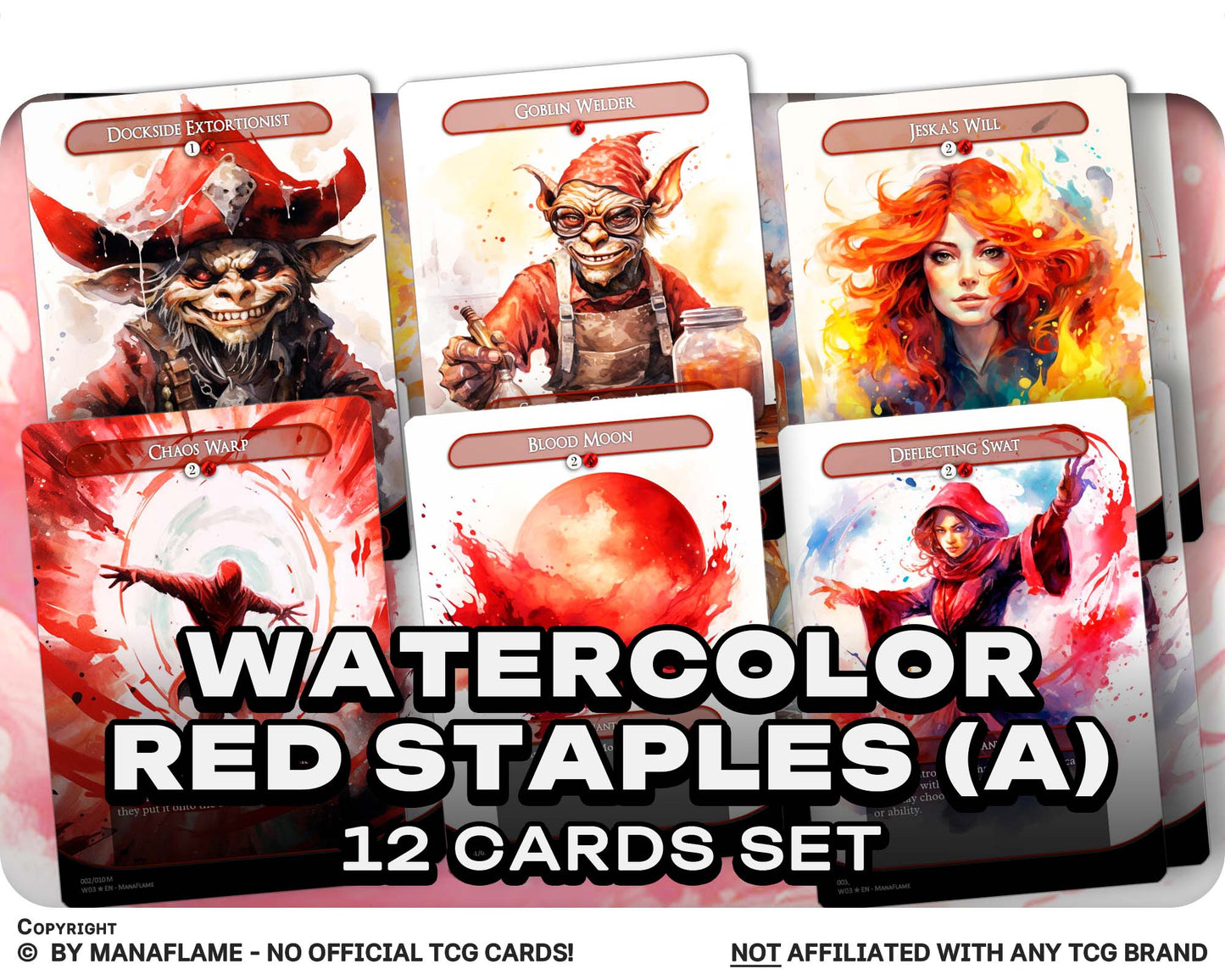 Watercolor Red Staples (A)