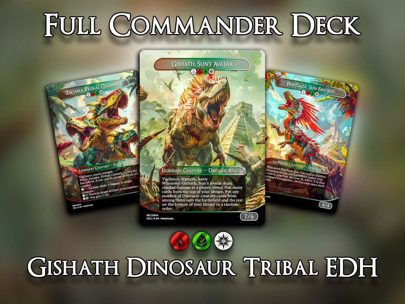 Gishath Dinosaur Tribal EDH