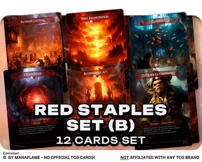Red Staples Set (B)