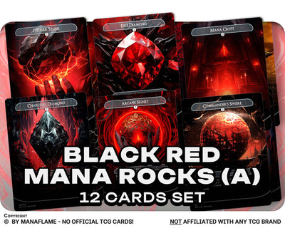 Black Red Mana Rocks Set (A)