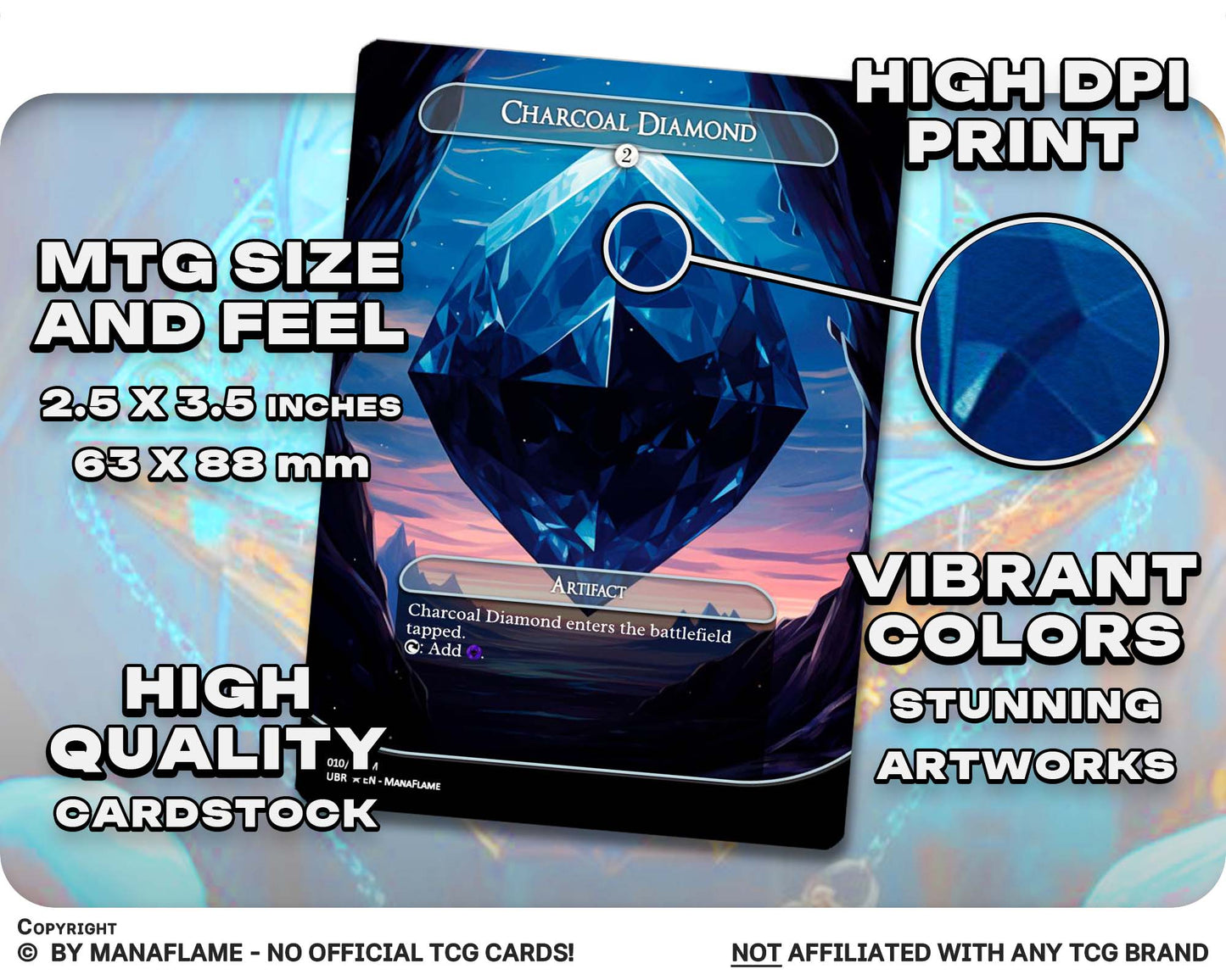 Blue Black Mana Rocks Set (A)