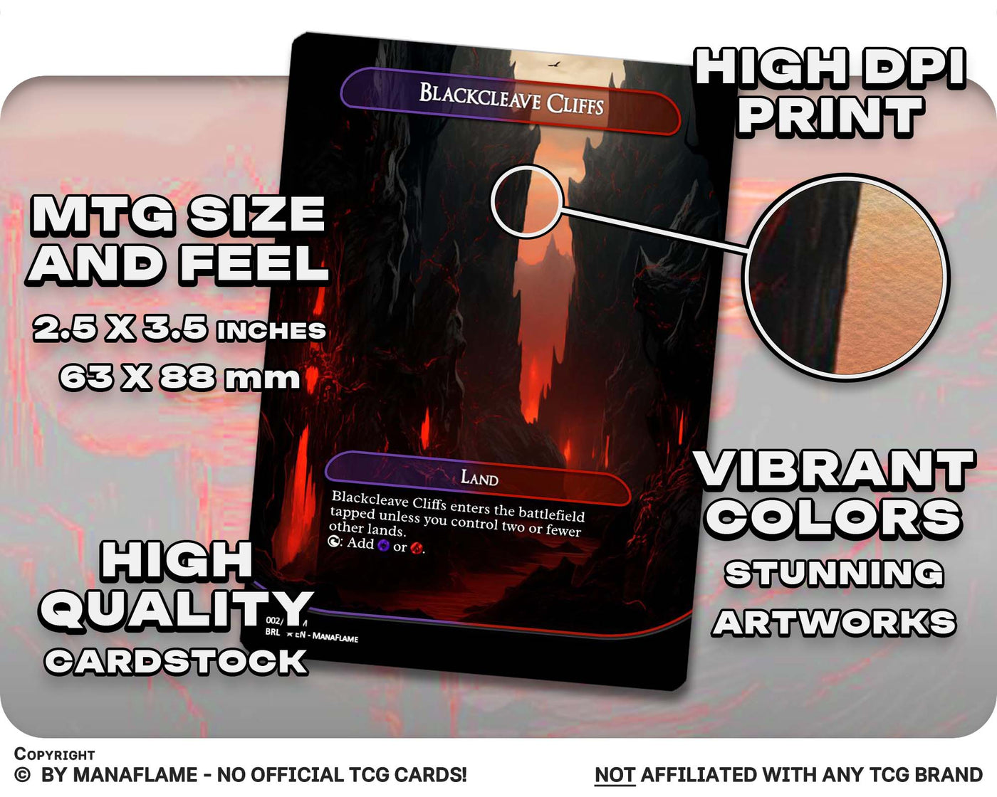 Black Red Lands Set (A)