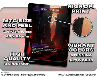 Black Red Lands Set (A)