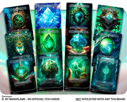Green Blue Mana Rocks Set (A)