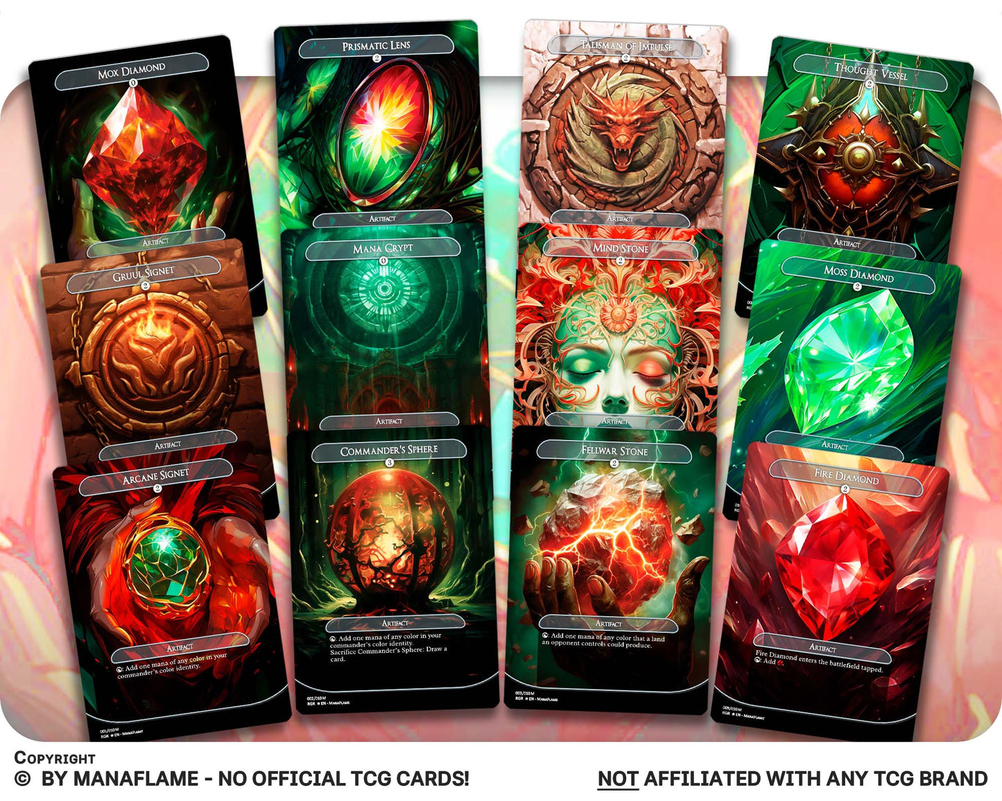 Red Green Mana Rocks Set (A)