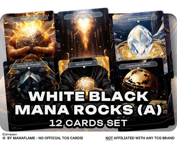 White Black Mana Rocks Set (A)