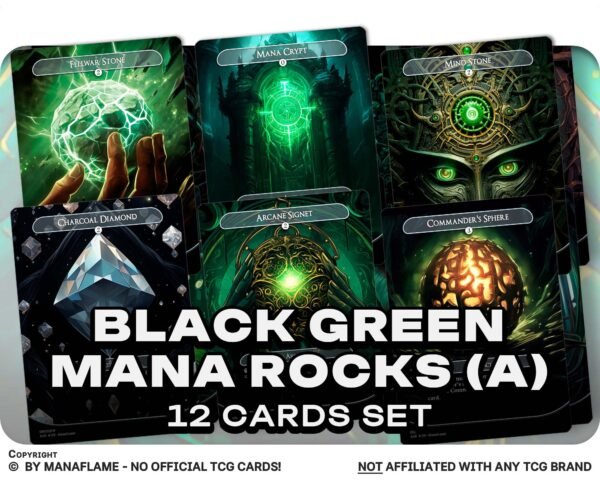 Black Green Mana Rocks Set (A)