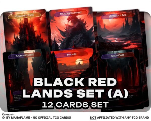 Black Red Lands Set (A)