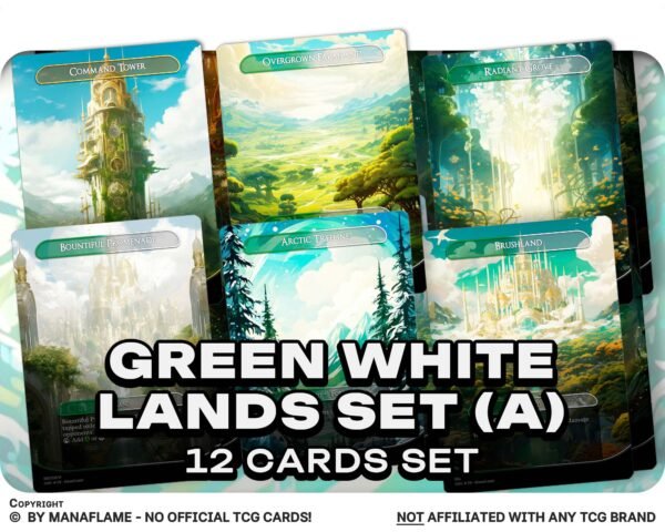 Green White Lands Set (A)