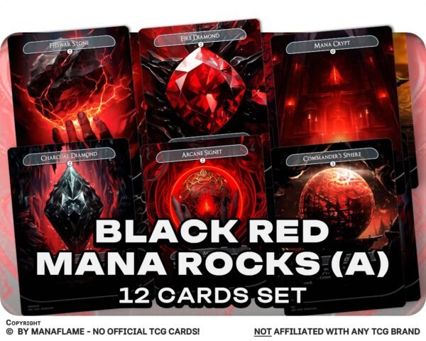 Black Red Mana Rocks Set (A)