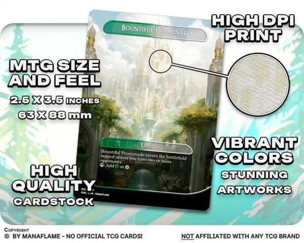 Green White Lands Set (A) - Image 2