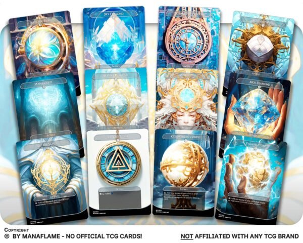 White Blue Mana Rocks Set (A) - Image 4