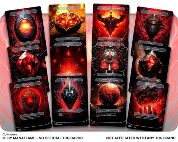 Black Red Mana Rocks Set (A) - Image 4