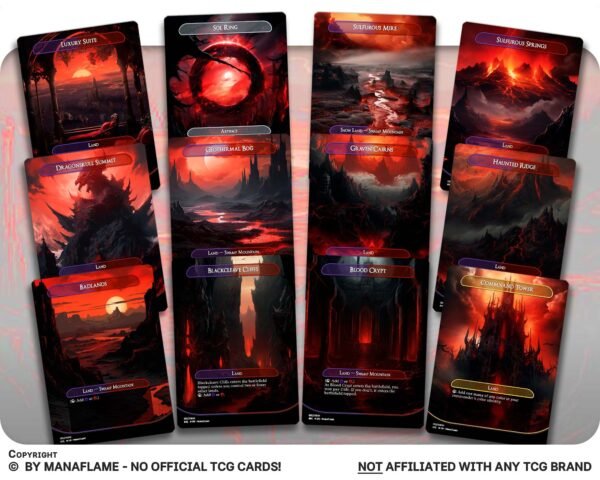 Black Red Lands Set (A) - Image 4