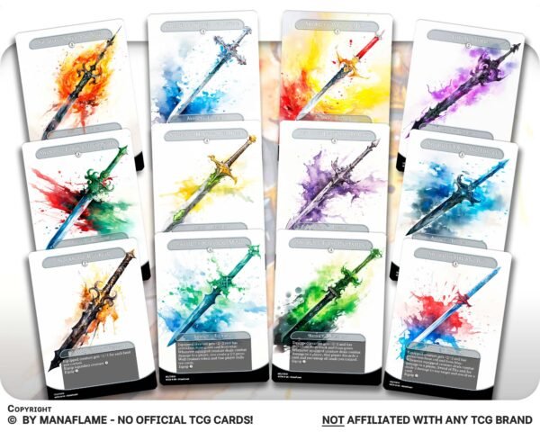 Watercolor Swords Set (A) - Image 4