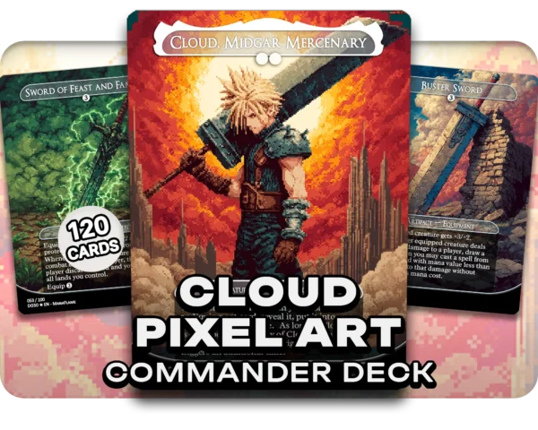 Cloud Pixel Art Equipments EDH